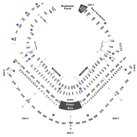 Tampa Rays Seating Chart Ponasa