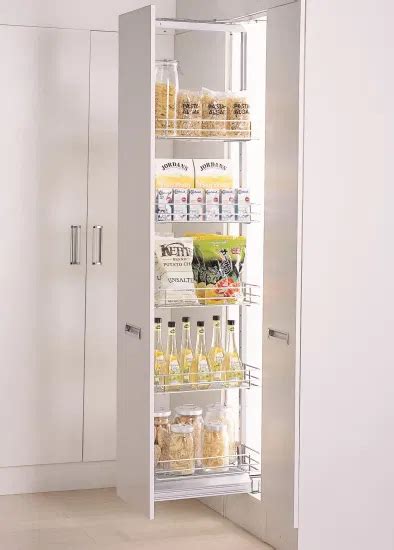 High Quality Kitchen Larder Cabinet Soft Closing Tall Unit Pull Out