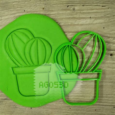 Stl File Pack 12 Cactus Cookie Cutter Mexican Party Desert Summer