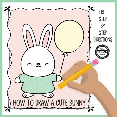 How To Draw A Cute Bunny For Kids