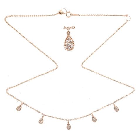 COLLIER EN OR ROSE 18K SERTI DE DIAMANTS AKOYA