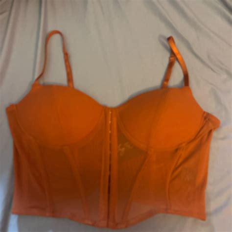 Burnt Orange Corset Tank Top Brand New True To Depop