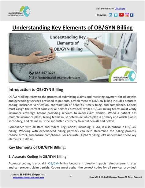 Ppt Understanding Key Elements Of Ob Gyn Billing Powerpoint Presentation Id 12122735