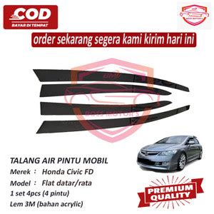 Jual Talang Air Mobil Honda Civic FD Thn 2006 2011 Model Flat Datar