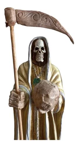 Santa Muerte Dorada Protectora Abundancia 70 Cm Oración en venta en