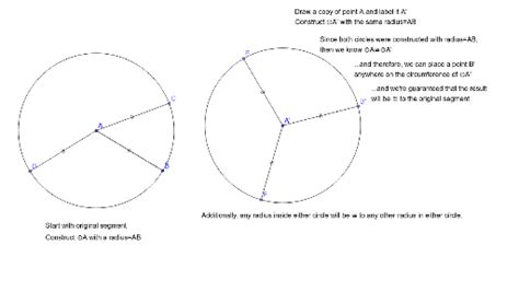 Constructing Congruent Line Segments With Circles And Radii Geogebra