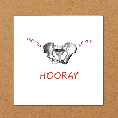 Hip Replacement Surgery Card Funny Humorous Fun Congratulations New Hip Operation Amazon