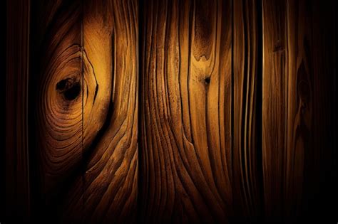 Una Pared De Madera Oscura Con Un Fondo Oscuro Y Una Textura De Madera