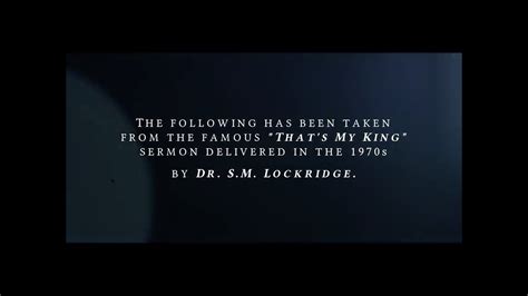 THAT S MY KING BY DR S M LOCKRIDGE 1970s YouTube