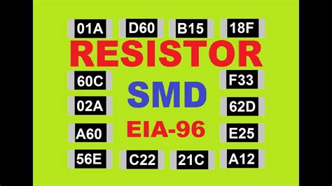 Como Ler os Codigos de Resistor SMD e Identificar o Valor Padrão e EIA