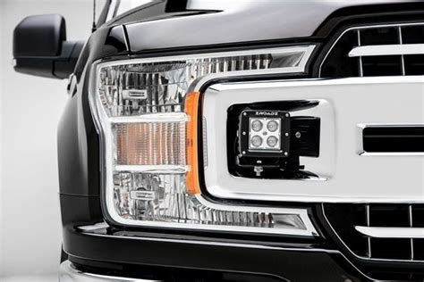 ZROADZ OEM Grille Mounting Kit Black 2018-2019 Ford F-150 XLT Includes Two 3 Inch LED Light Pods ...