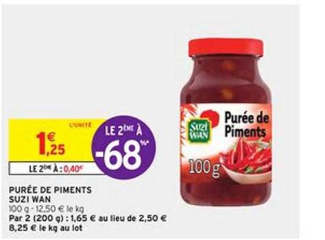 Promo Purée De Piments Suzi Wan chez Intermarché Hyper iCatalogue fr