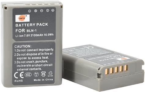 DSTE BLN 1 Rechargeable Li Ion Battery 2 Pack Compatible With Olympus