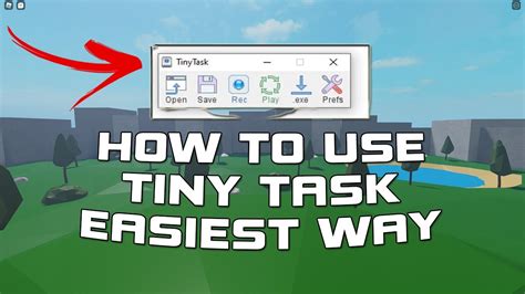 How To Use Tiny Task Roblox Youtube