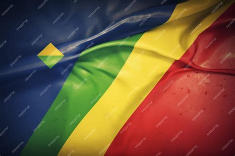 Premium AI Image | Flag wallpaper of Mauritius