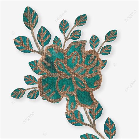 Luxury Green Magnolia Foil Llic Vector With Golden Home Decorate Wall