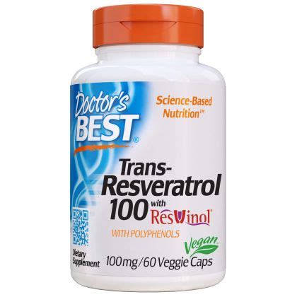 Транс Ресвератрол 100 мг | Trans - Resveratrol | Doctor's Best, 60 капс