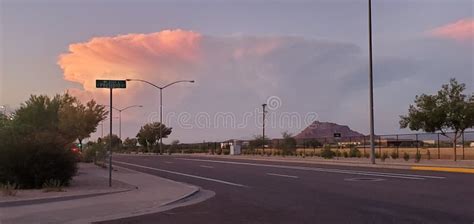 Arizona sky stock image. Image of nature, sunset, redsky - 157364117