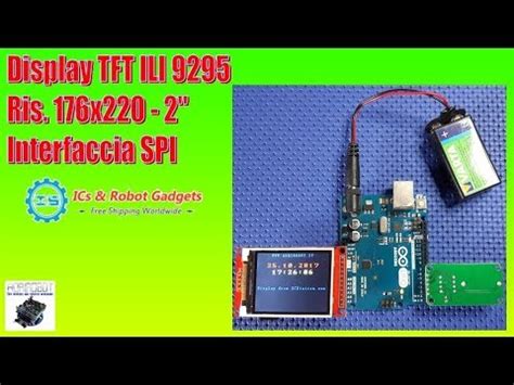 Test display LCD TFT ILI9225 2" SPI Serial Port - YouTube