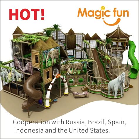 MAGIC FUN indoor playground children plastic slide amusement Child ...