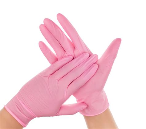 Medicom Brand Disposable Pink Nitrile Gloves Box Of 100 SMALL ONLY