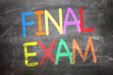 Final Exam Written On A Chalkboard Stock Photo By ©gustavofrazao 84003938