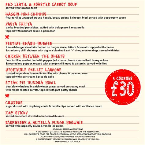 FOOD MENU – BTW Falkirk