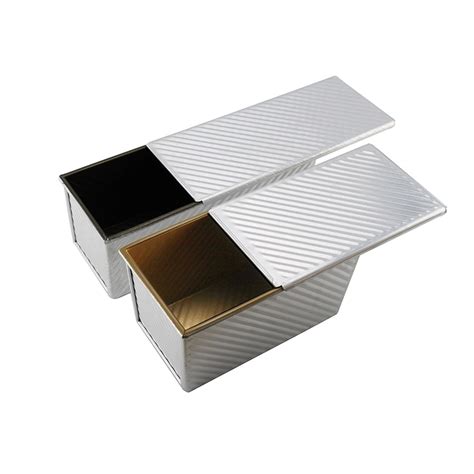 Customizable Aluminium Non Stick Corrugated Pullman Loaf Pan Bread