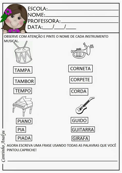 Cantinho Analyu Atividade Sequenciada M Sica A Loja Do Mestre Andr