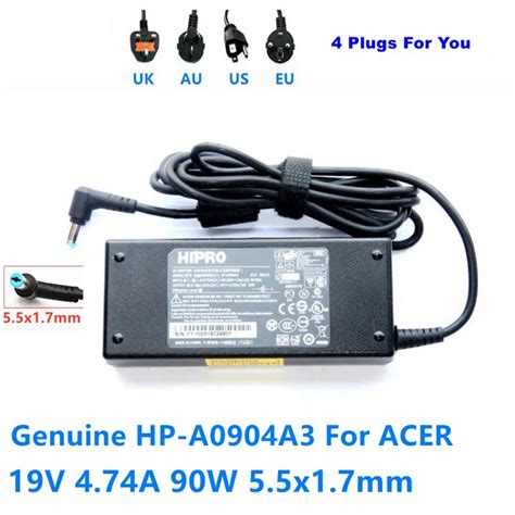 Original HIPRO 19V 4 74A 90W 5 5x1 7mm HP A0904A3 ADP 90CD DB AC DC