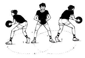Basketball Pivot Foot Diagram