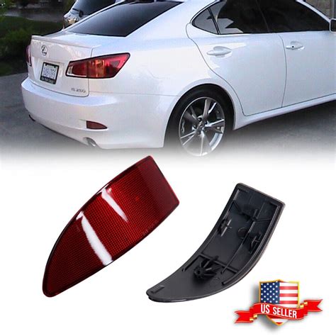 Gtinthebox Oe Spec Red Lens Rear Bumper Reflectors Covers For 2006 2013