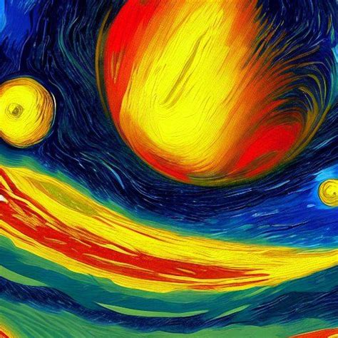 Stabilityai Stable Diffusion Abstract Painting Of Planets In Space By