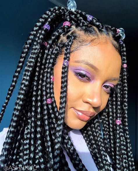 Box Braids Hairstyles In 2020 Hair Styles Cool Braid Hairstyles