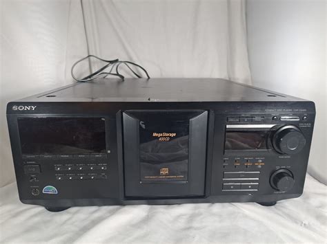 SONY CDP CX455 Mega Storage 400 CD Compact Disc Player TESTED WORKING