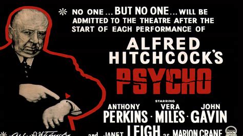 Psicosis Alfred Hitchcock cartel Retro