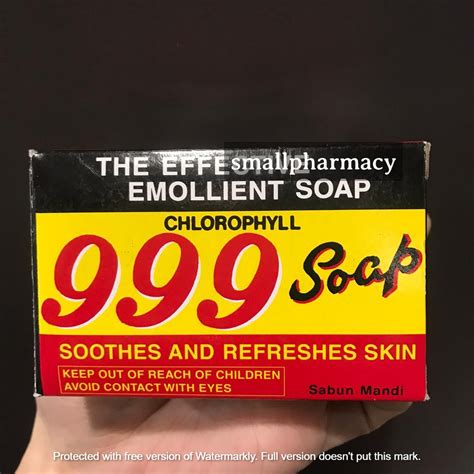 Emollient Chlorophyll 999 Soap 90g Sabun Mandibody Bath Soap 叶绿素香皂