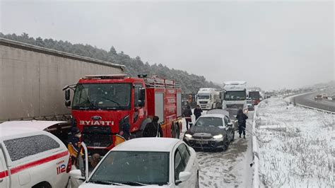 Bolu Da Zincirleme Kaza Meydana Geldi