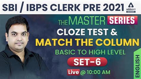 Sbi Ibps Clerk English Cloze Test And Match The Column