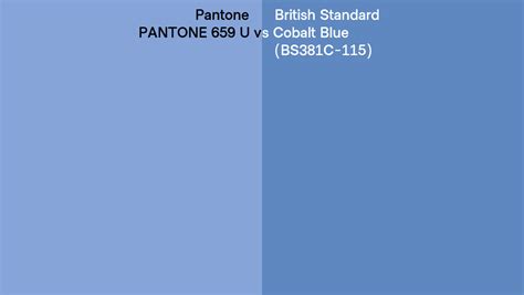 Pantone U Vs British Standard Cobalt Blue Bs C Side By Side