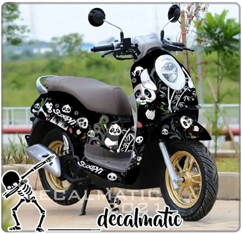 Stiker Full Body Decal Scoopy Stiker Dashboard Scoopy Prestige