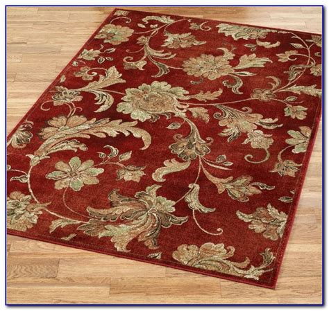 Red And Gold Bathroom Rugs Rugs Home Design Ideas 8q1yloakne