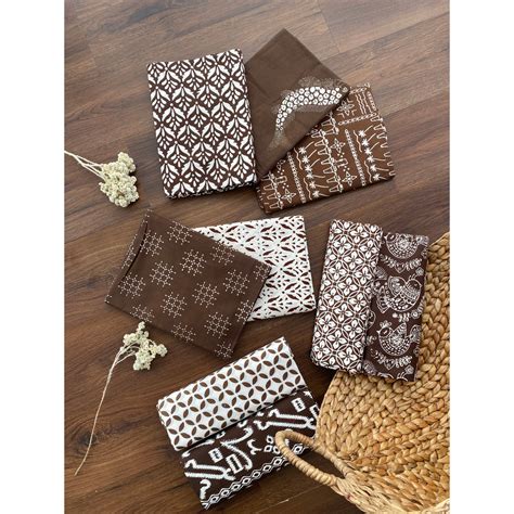 Jual Kain Batik Katun Primis Series Coklat Coffe Shopee Indonesia