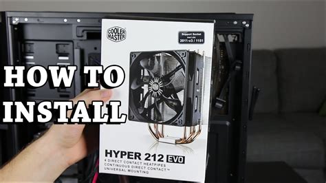 How To Install Coolermaster Hyper Evo Cpu Heatsink Cooler Youtube