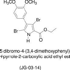 Structure Of 3 5 Dibromo 4 3 4 Dimethoxyphenyl 1 H Pyrrole 2