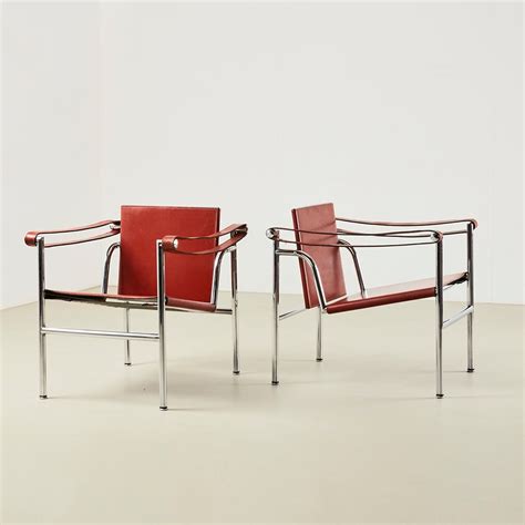 Le Corbusier Pair Of Lc Easy Chairs For Cassina Italy S