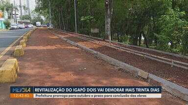 Meio Dia Paraná Londrina Prefeitura prorroga obras de revitalização