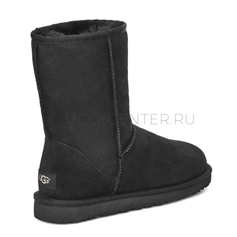 Ugg УГГИ Mens Classic Short Black купить со скидкой в Москве