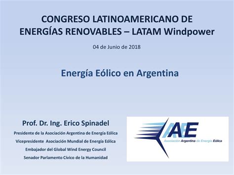 CONGRESO LATINOAMERICANO DE ENERGÍAS RENOVABLES LATAM Windpower ppt