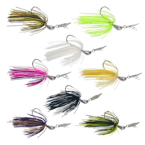 X Pack Dekoi Gm Bladed Swim Jig Chatterbait Purple Gold Hook